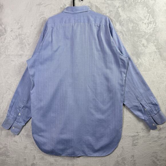 Turnbull & Asser Men's Dress Shirt XL?*READ Blue Classic Luxury Button Down - Picture 11 of 16